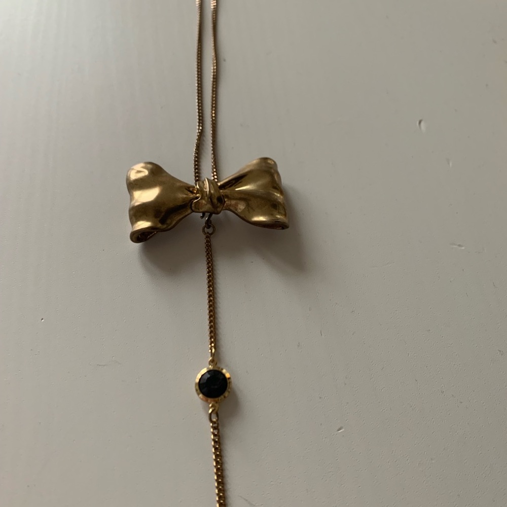 Mr Kate bow tie necklace